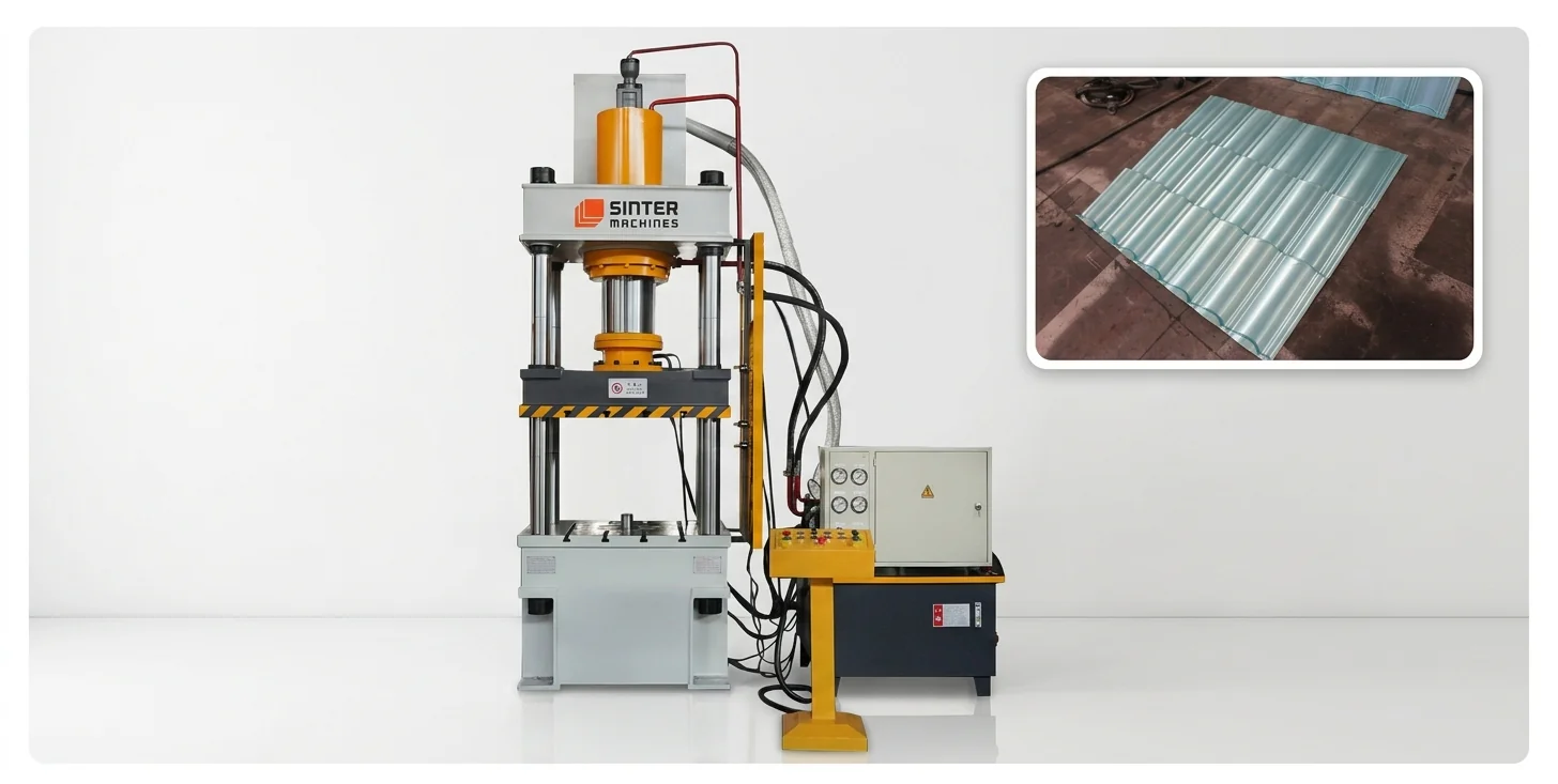 315T Metal Colour Stone Roof Tiles Press press view 4