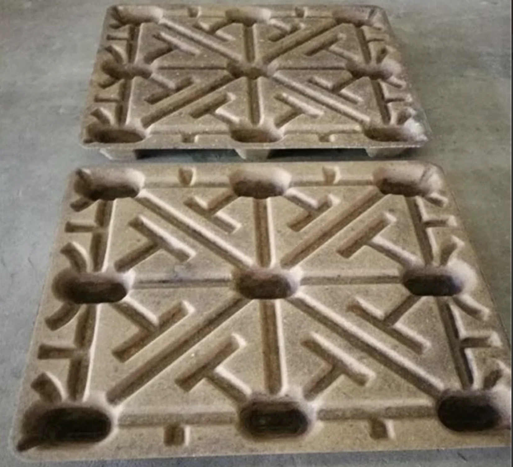 1250T Bagasse Pallets Press finished product 2