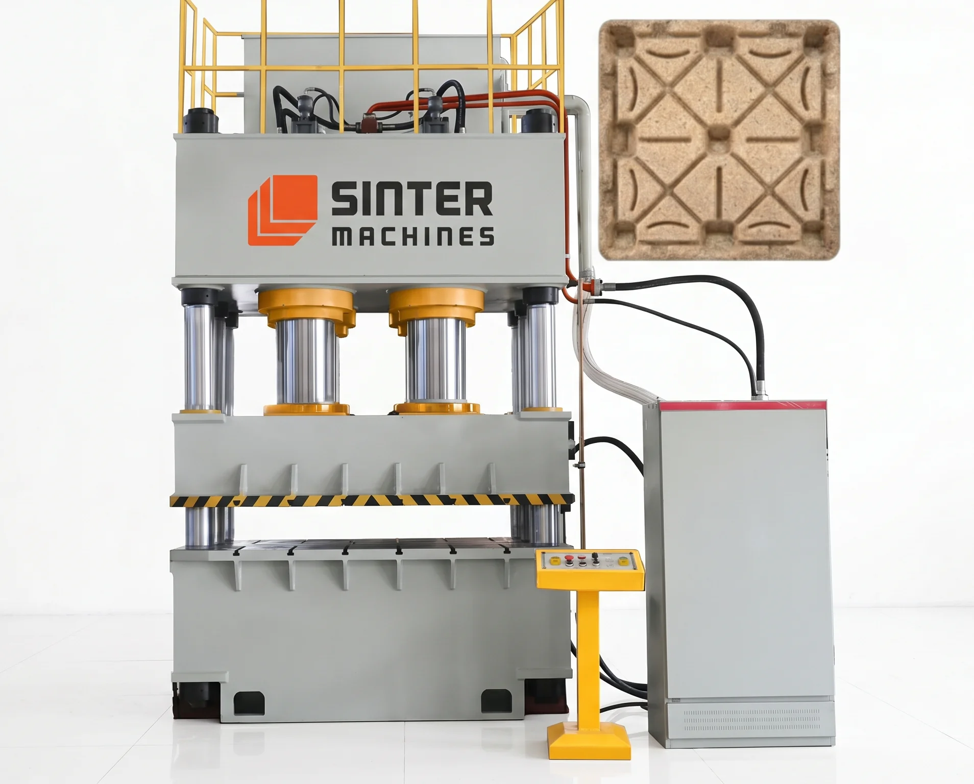 1250T Bagasse Pallets Press press view 3