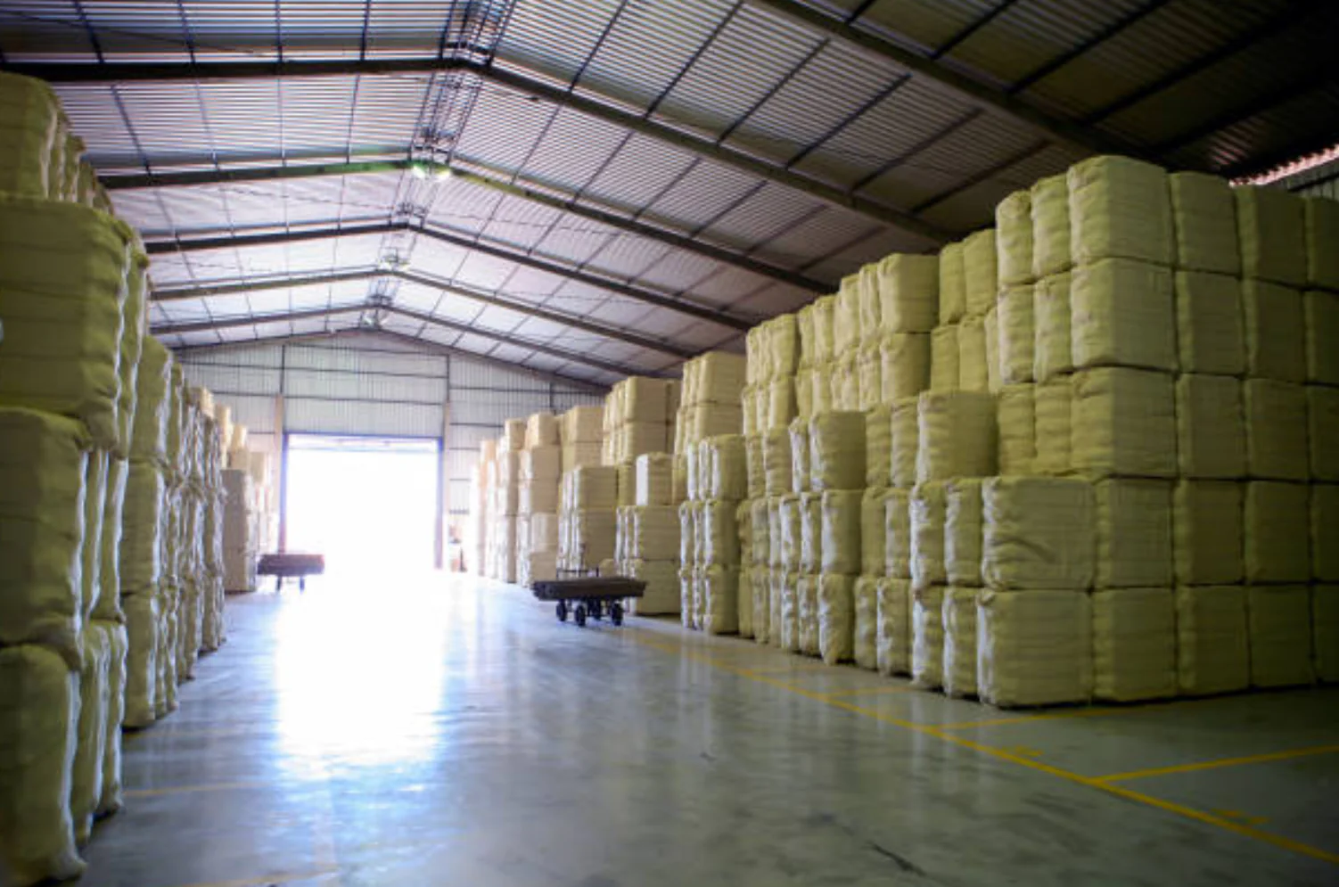2000T Cotton Fiber Baling Press finished product 4