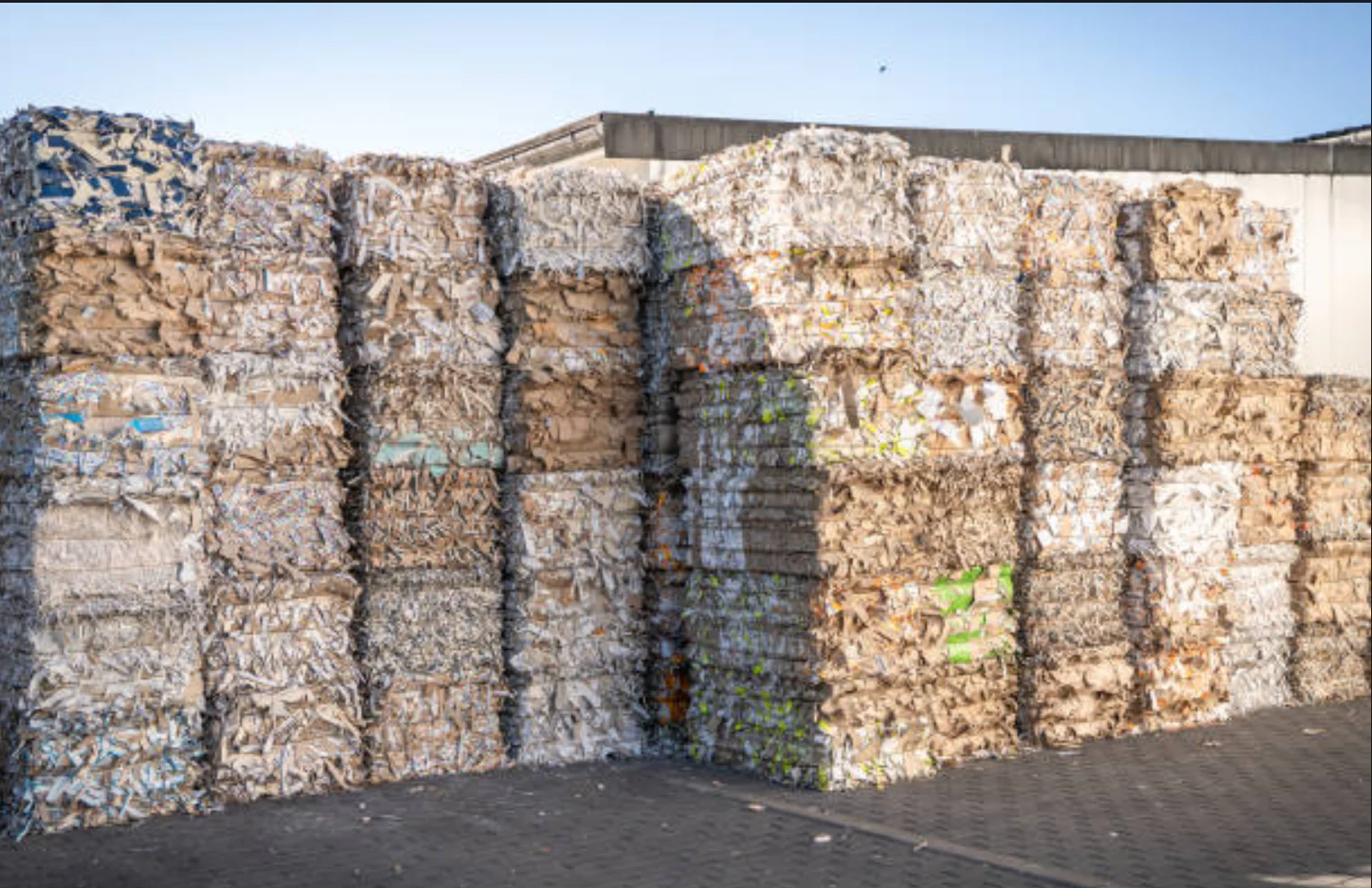 630T Waste Paper Baling Press finished product 4