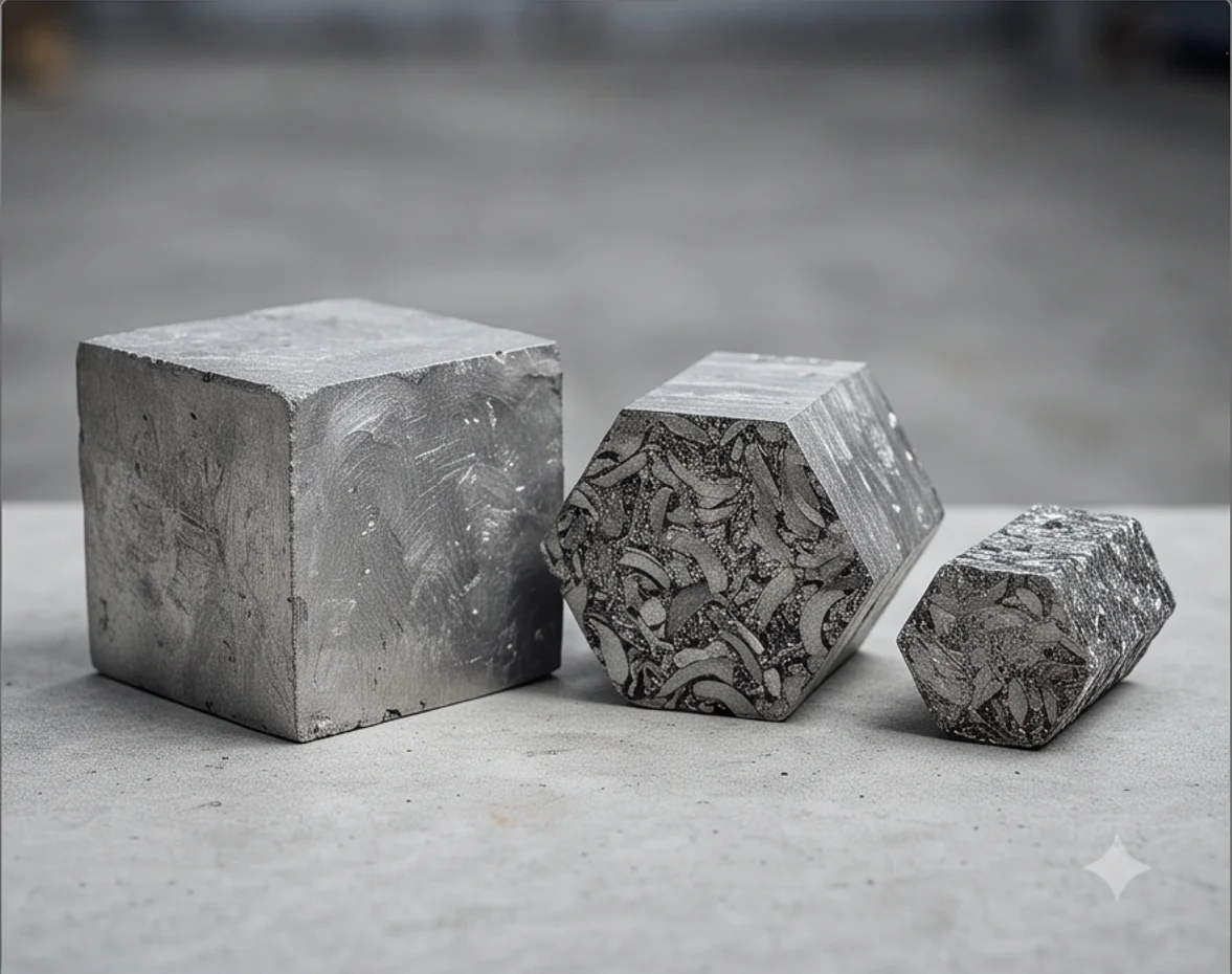 200T Aluminum chips block Press — finished product 4