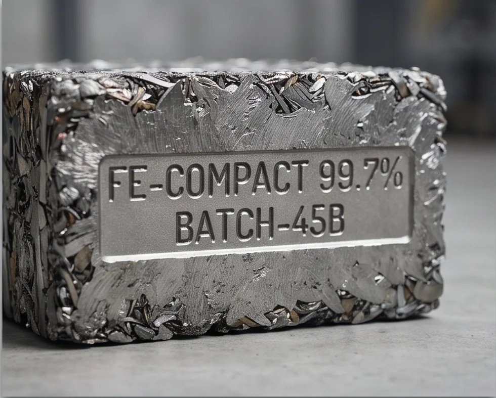 400T Metal Chips Block Press — finished product 3