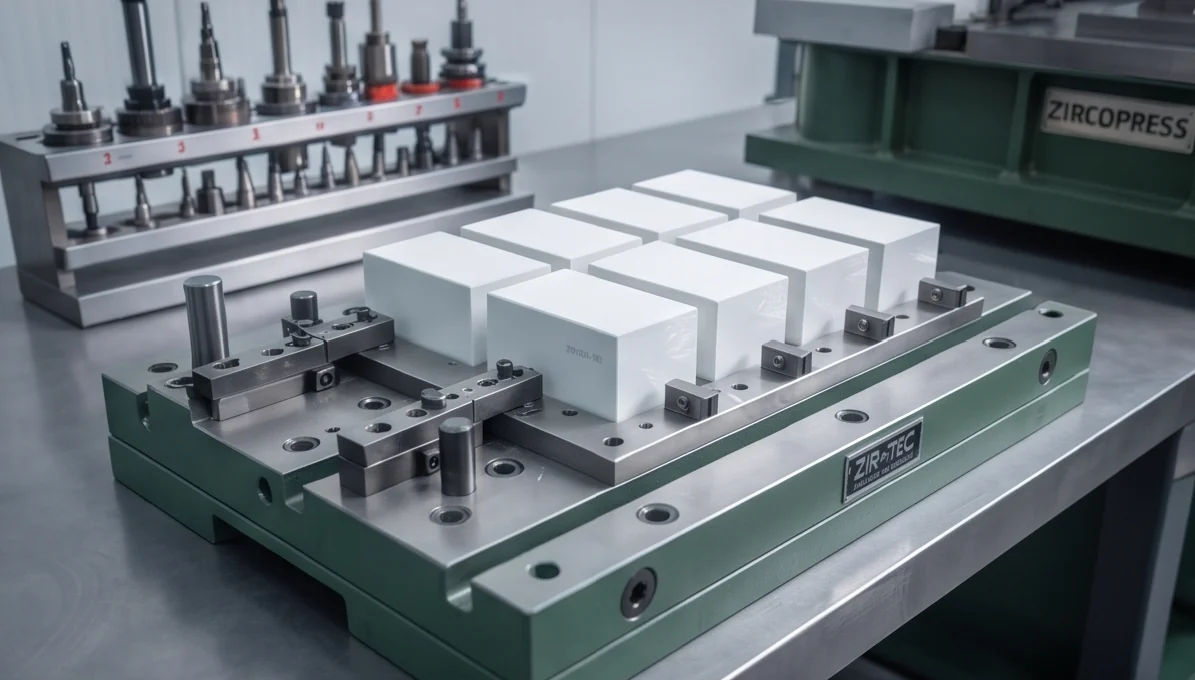 100T Zirconate Powder Block Press — finished product 2