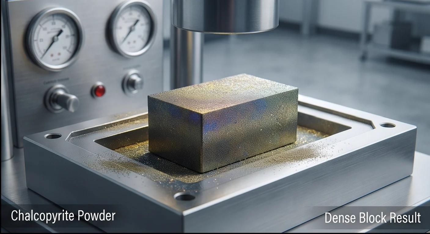 500T Chalcopyrite Powder Block Press — finished product 2