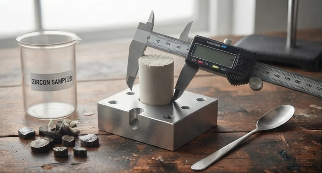630T Zircon Powder Block Press — finished product 1