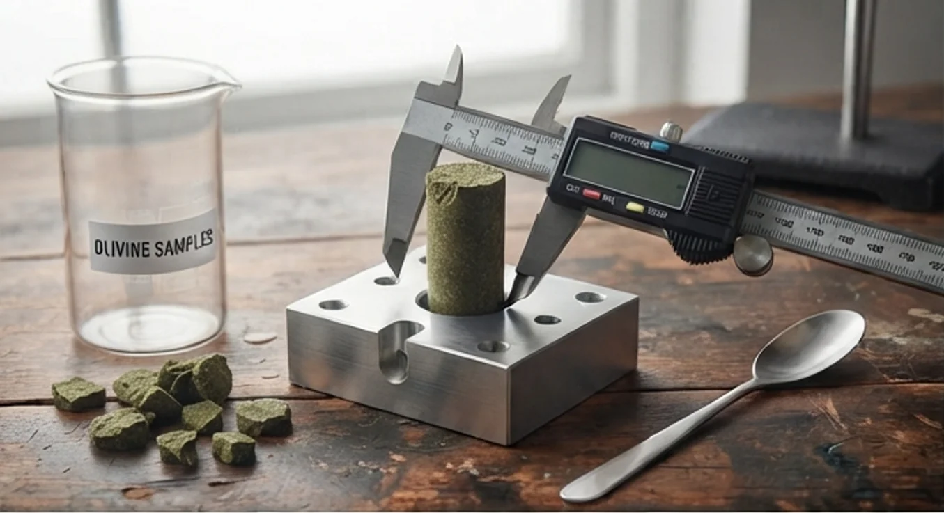 315T Olivine Powder Block Press — finished product 1