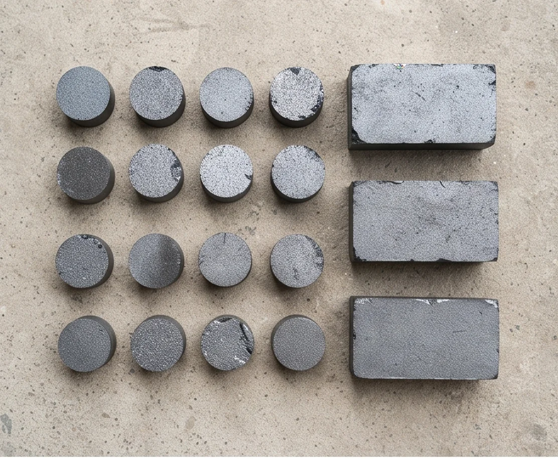 200T Jamesonite Powder Block Press — finished product 1