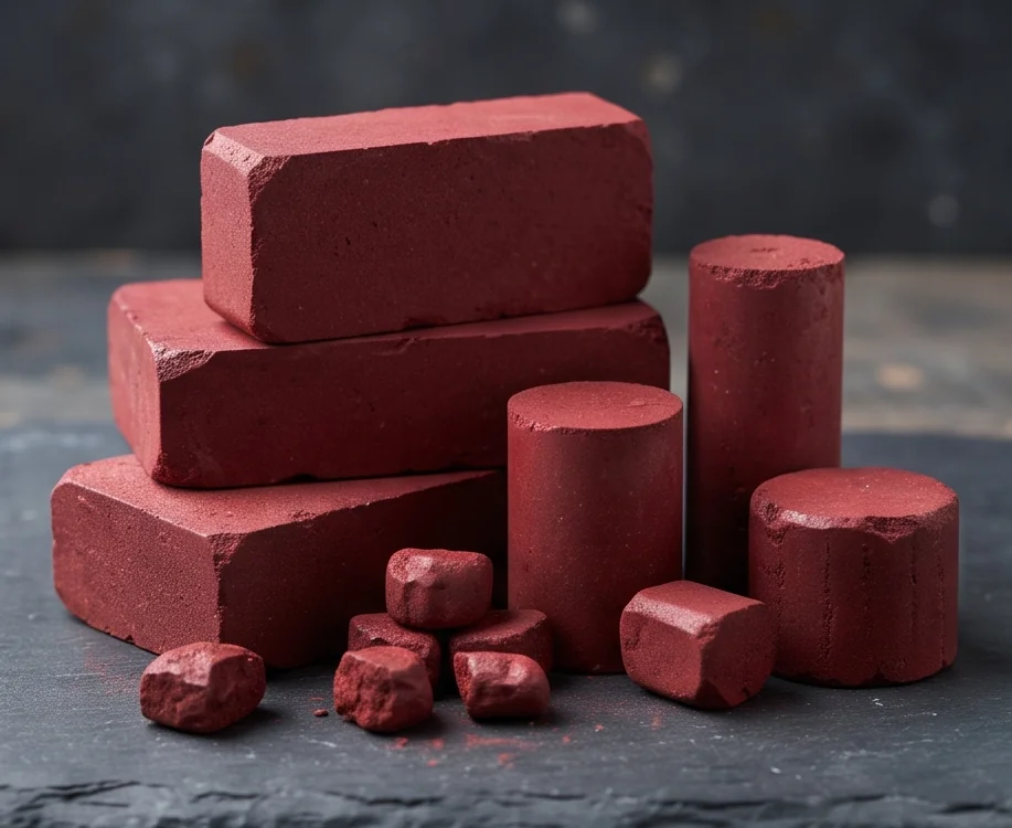 200T Cinnabar Powder Block Press — finished product 2
