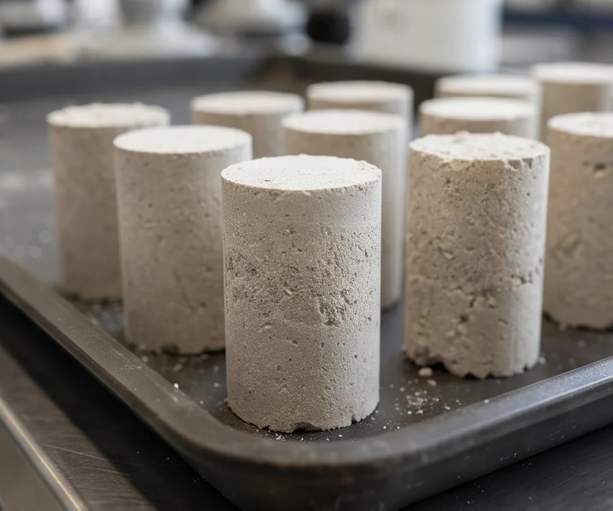 800T Scheelite Powder Block Press — finished product 2
