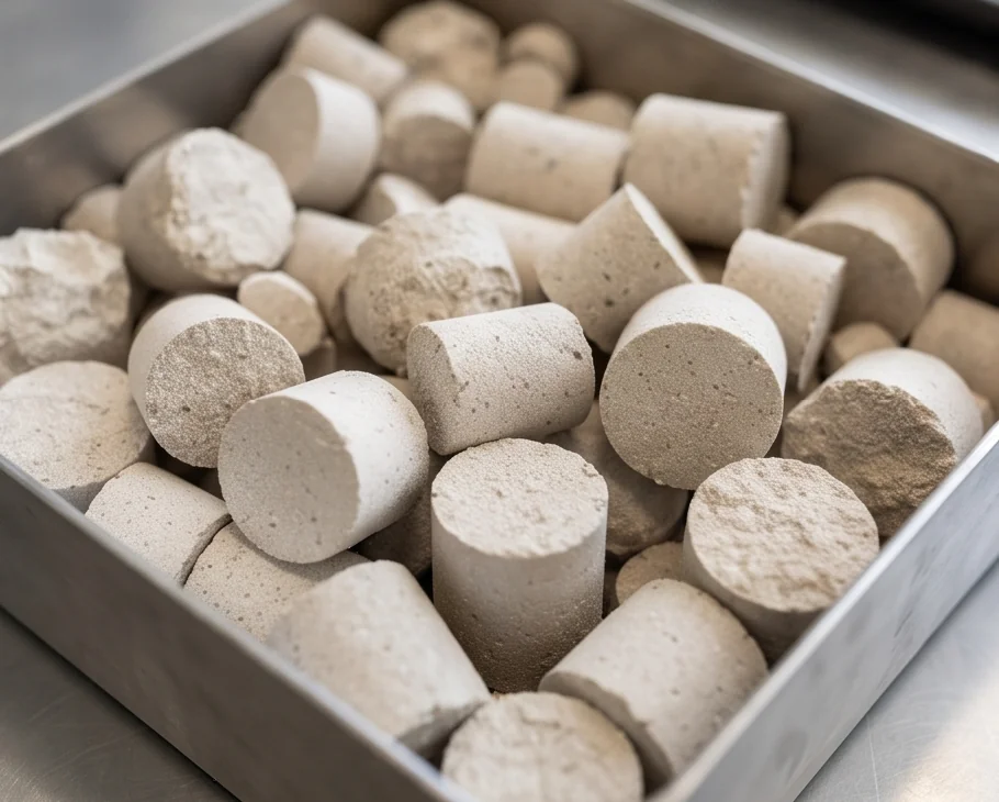 800T Scheelite Powder Block Press — finished product 3