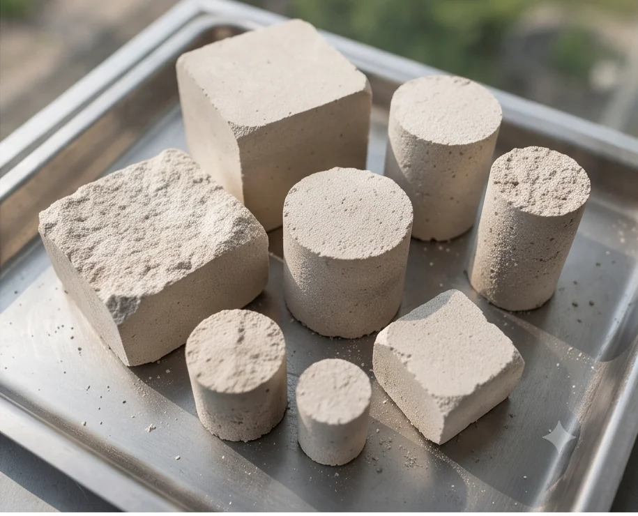 800T Scheelite Powder Block Press — finished product 4