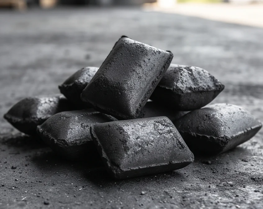 500T Coal Powder Block Press — finished product 1