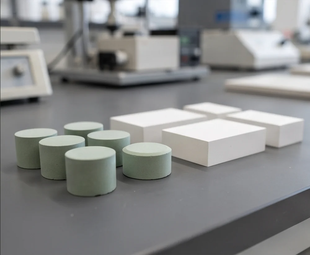 1250T Ceramic Powder Block Press — finished product 1