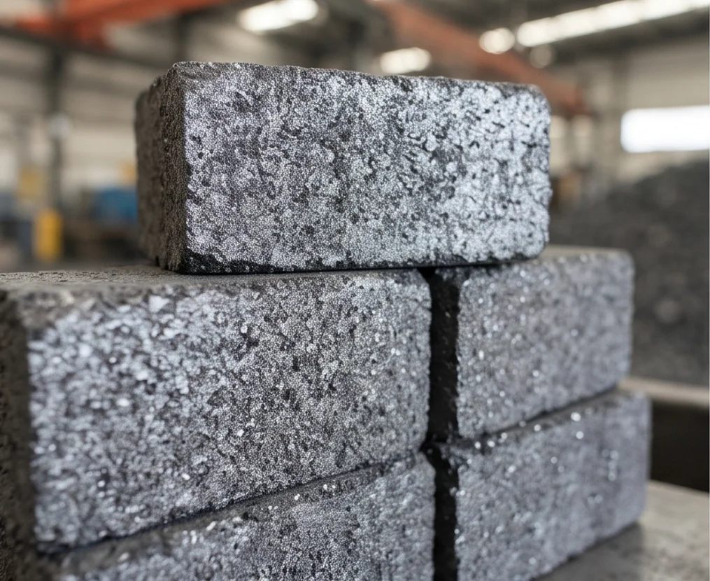 630T Coke Refractory Powder Block Press — finished product 2