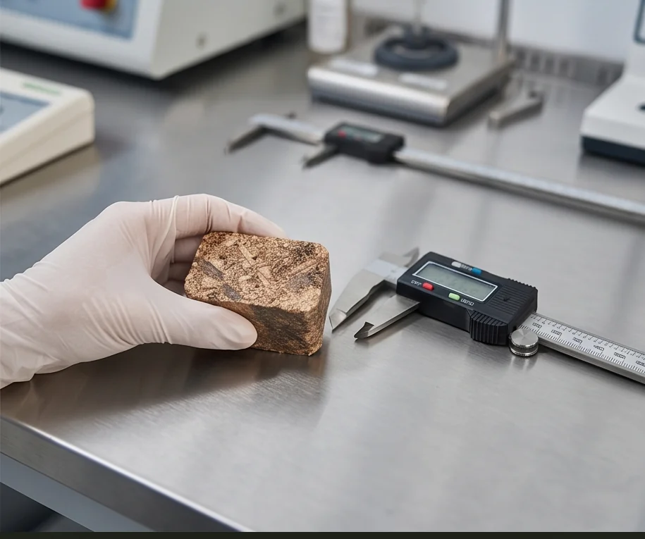 500T Wood chips Powder Block Press — finished product 3