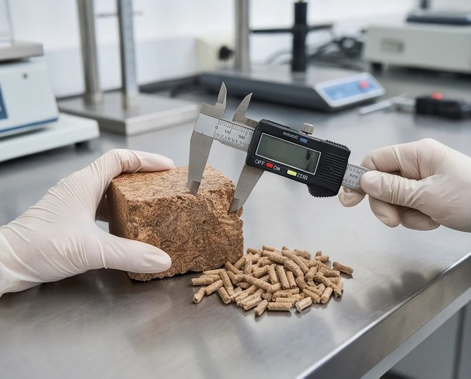 500T Wood chips Powder Block Press — finished product 4
