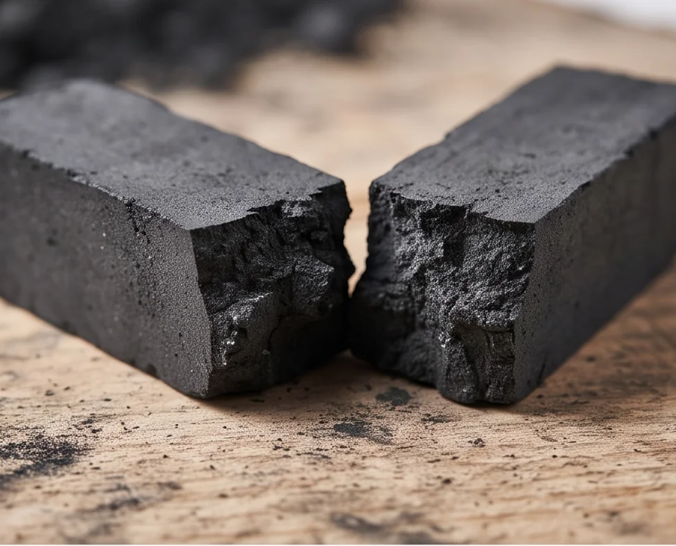 400T Charcoal Powder Block Press — finished product 3