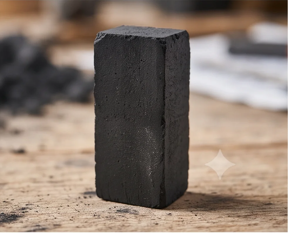 400T Charcoal Powder Block Press — finished product 4